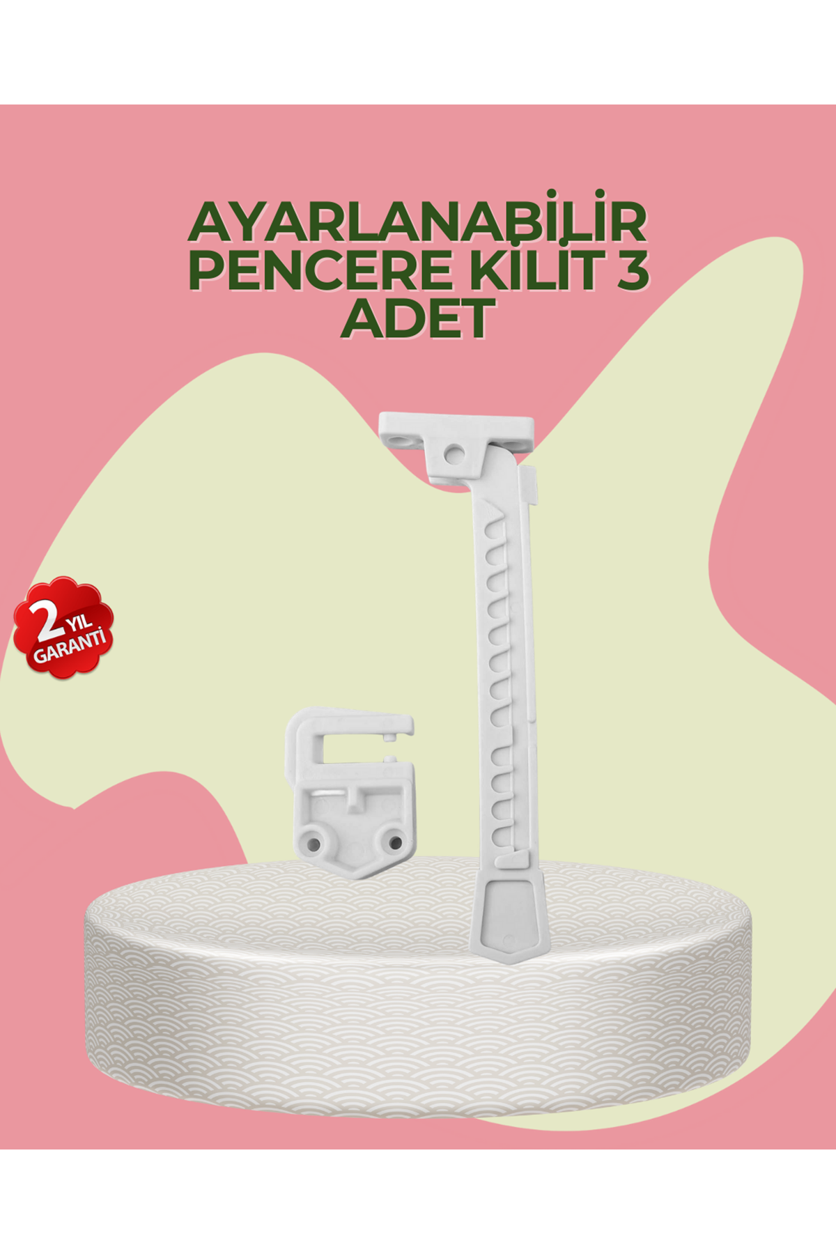 Cam Pencere Açılma Kontrol Kilidi Kolay Montaj 3’lü