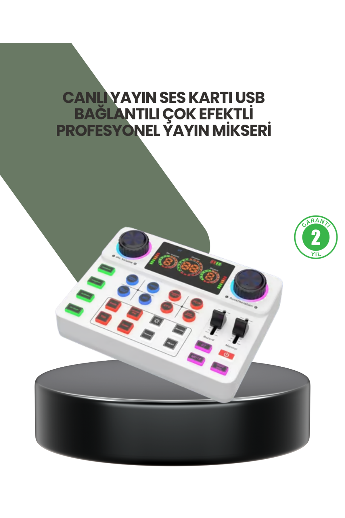 Podcast Karaoke ve Sosyal Medya Yayınları İçin Ses Kartı