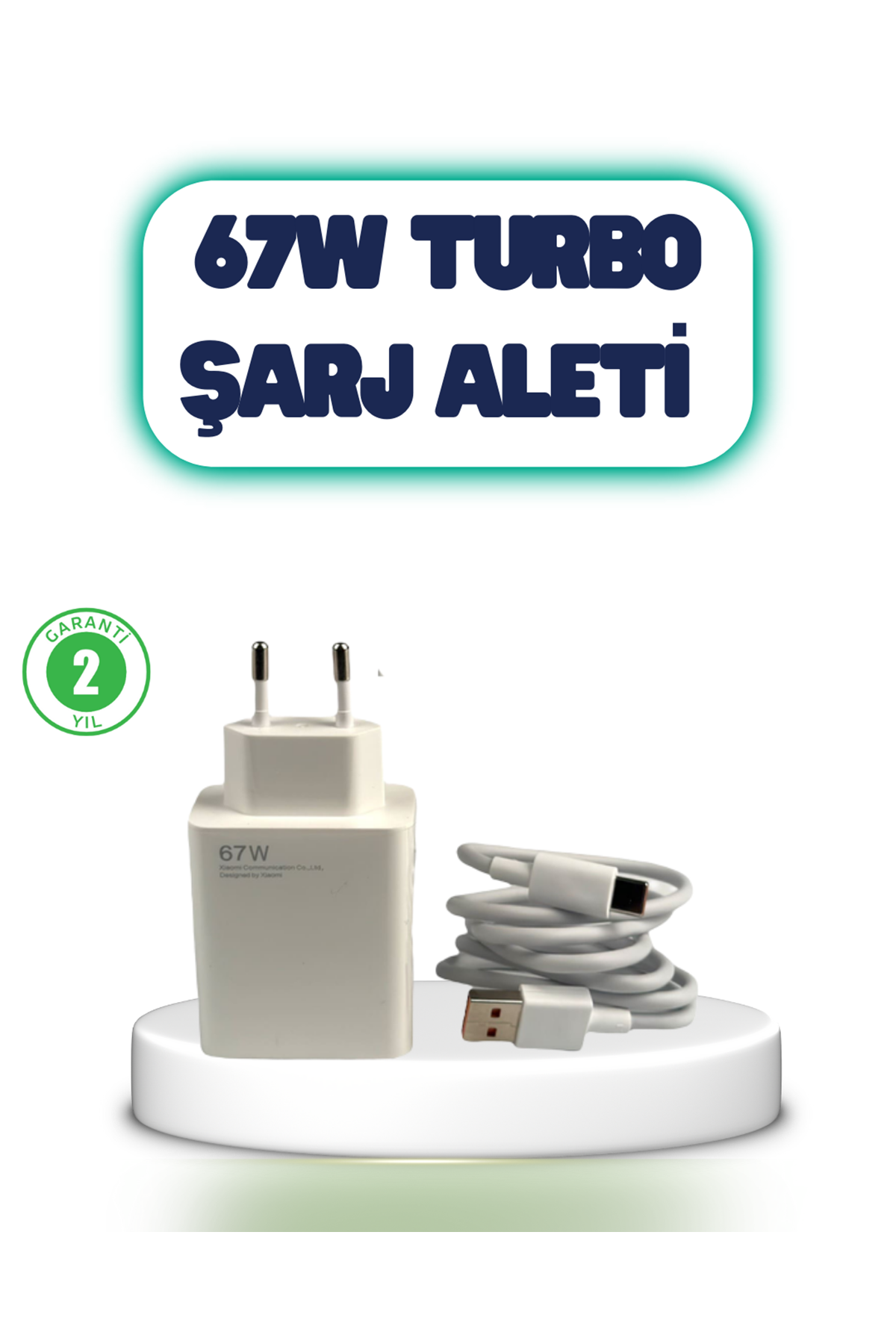 67 Watt Hızlı Şarj Aleti Poco F2 F3 F4 Uyumlu