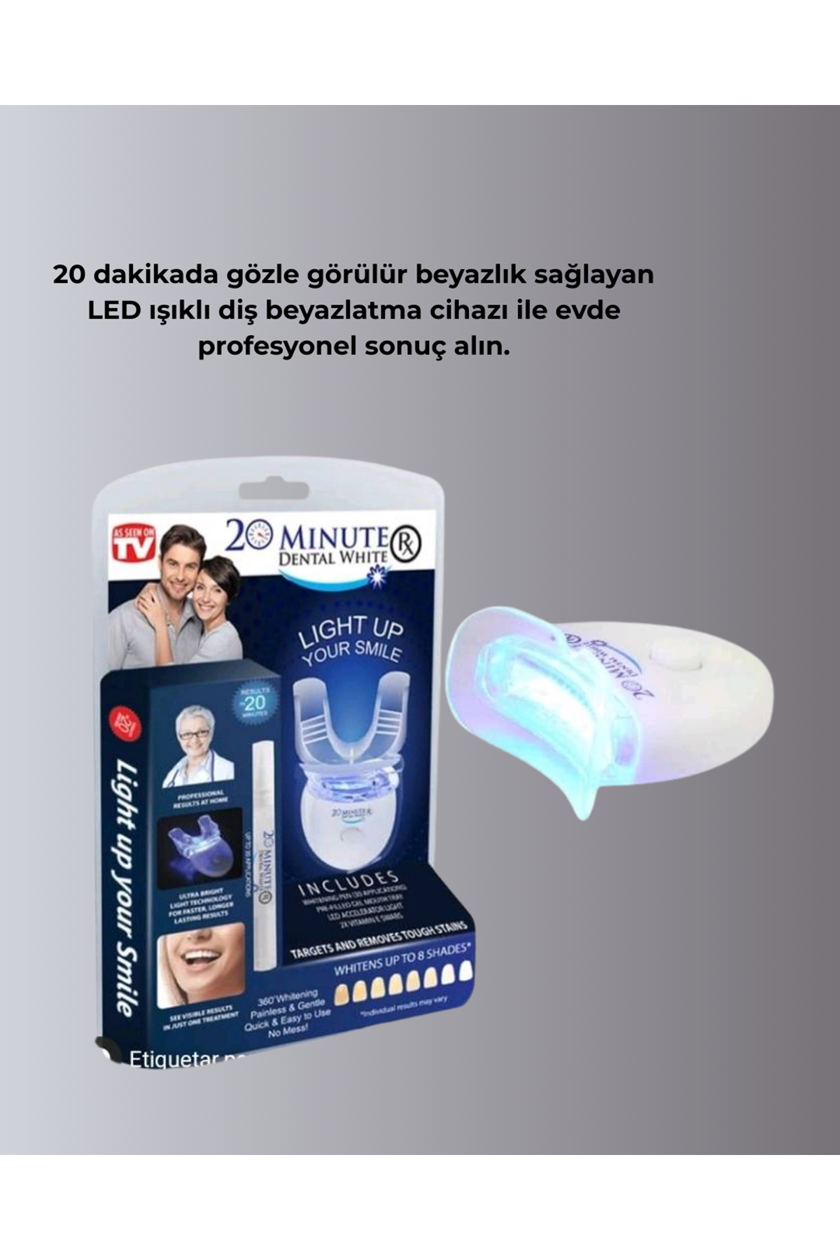 LED Işıklı Profesyonel Diş Beyazlatma Seti