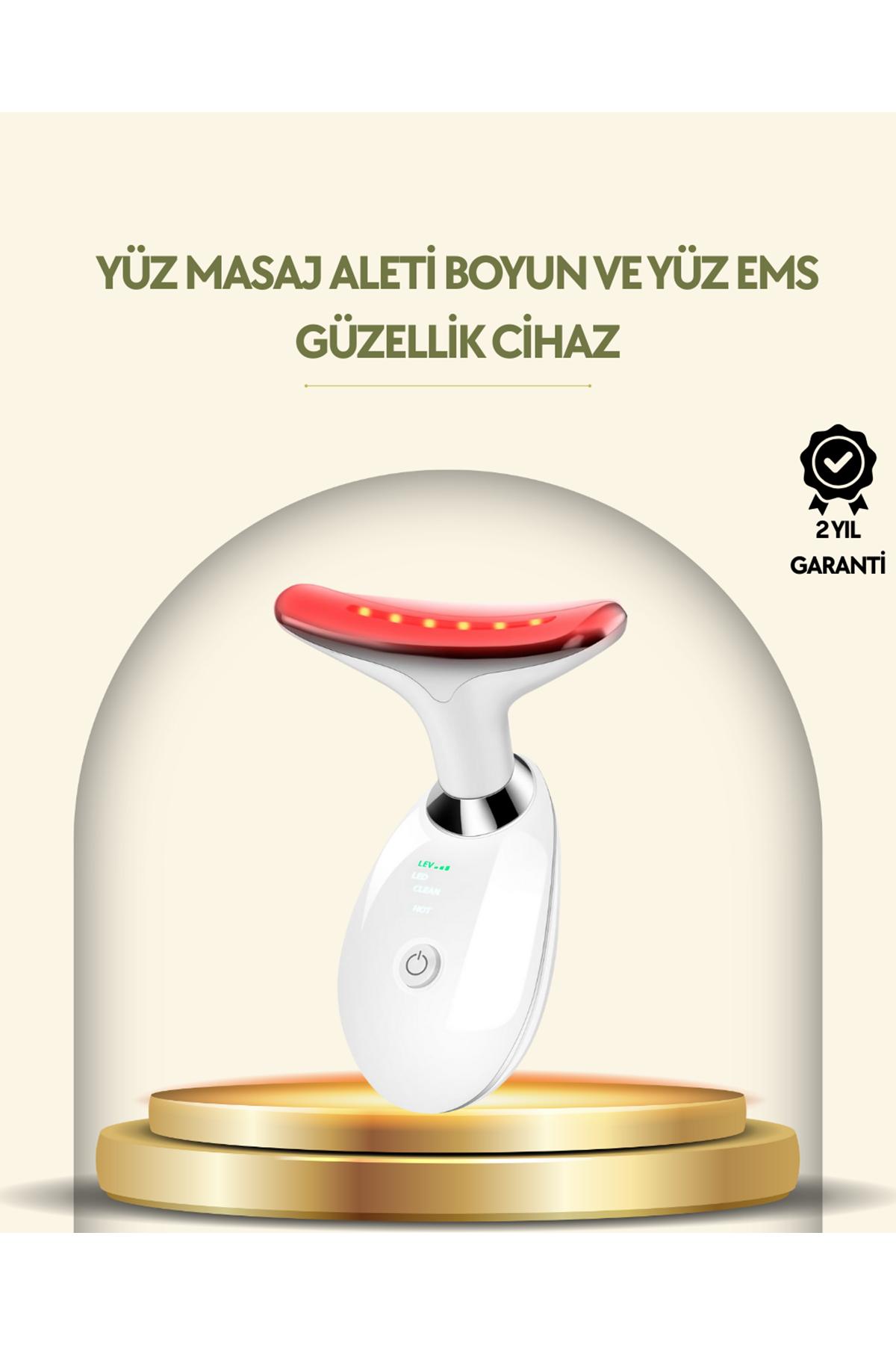 Kompakt ve Taşınabilir Cilt Bakım Cihazı – 3 Fonksiyonlu, USB Şarjlı, LED Işıklı Güzellik Aleti