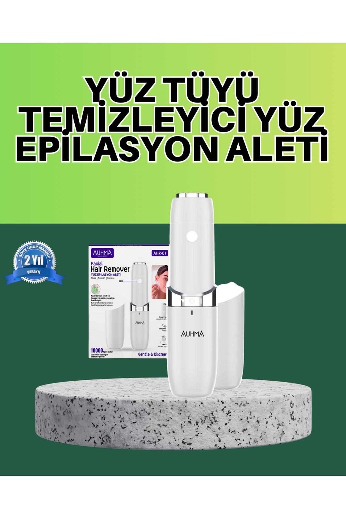 Hassas Ciltler İçin LED Destekli Yüz Epilasyon Cihazı