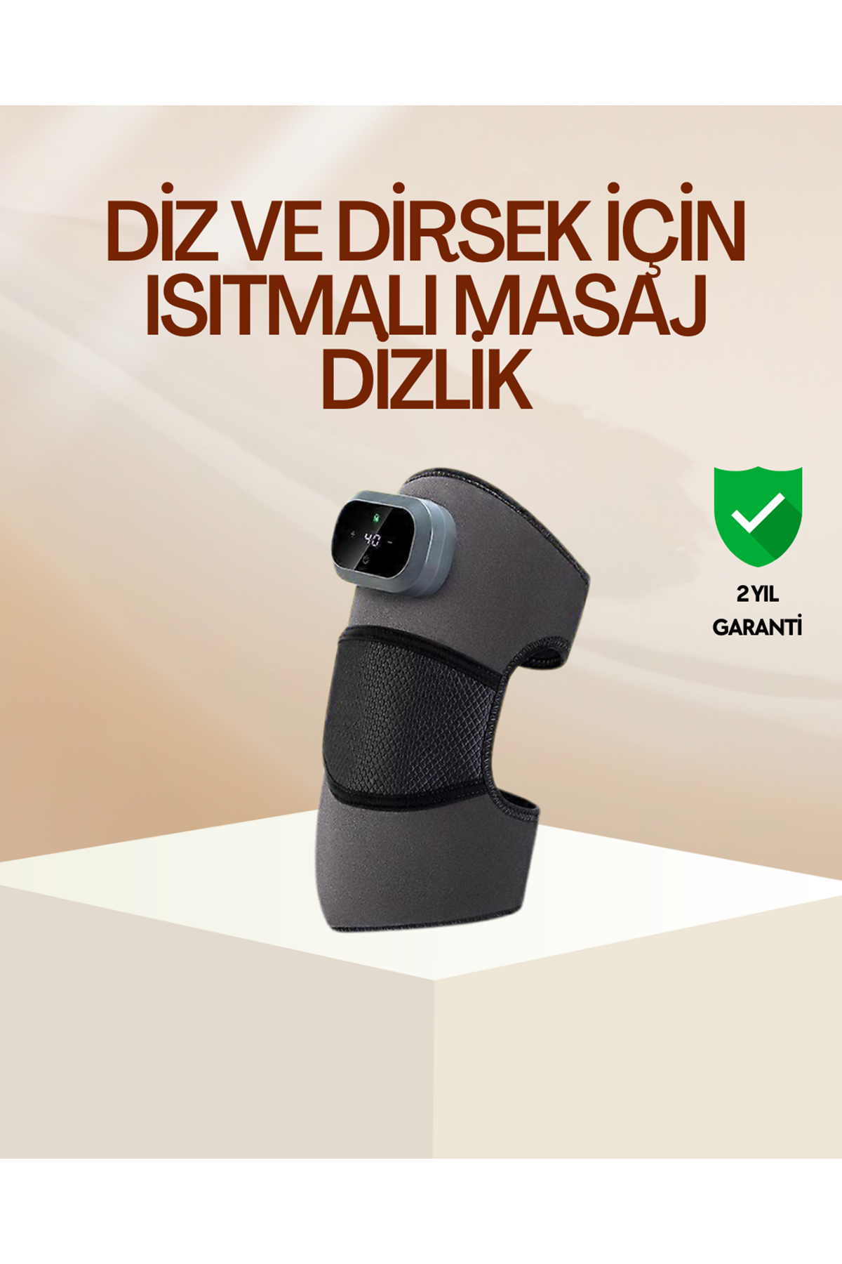 Diz ve Dirsek İçin Isıtmalı Masaj Dizlik Aparatı