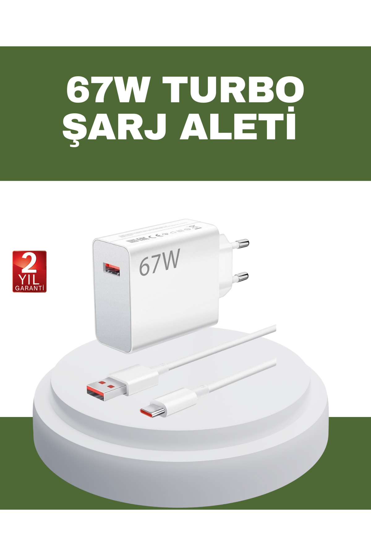 67 Watt Type C Hızlı Şarj Cihazı OnePlus 7 8 9 10 Uyumlu