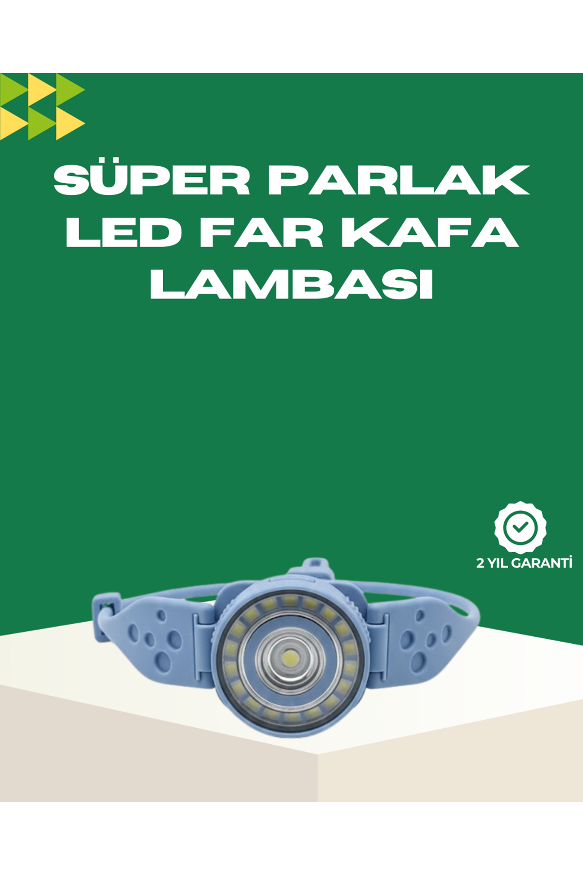 LED Kafa Lambası Kamp Yürüyüş ve Gece Kullanımı İçin
