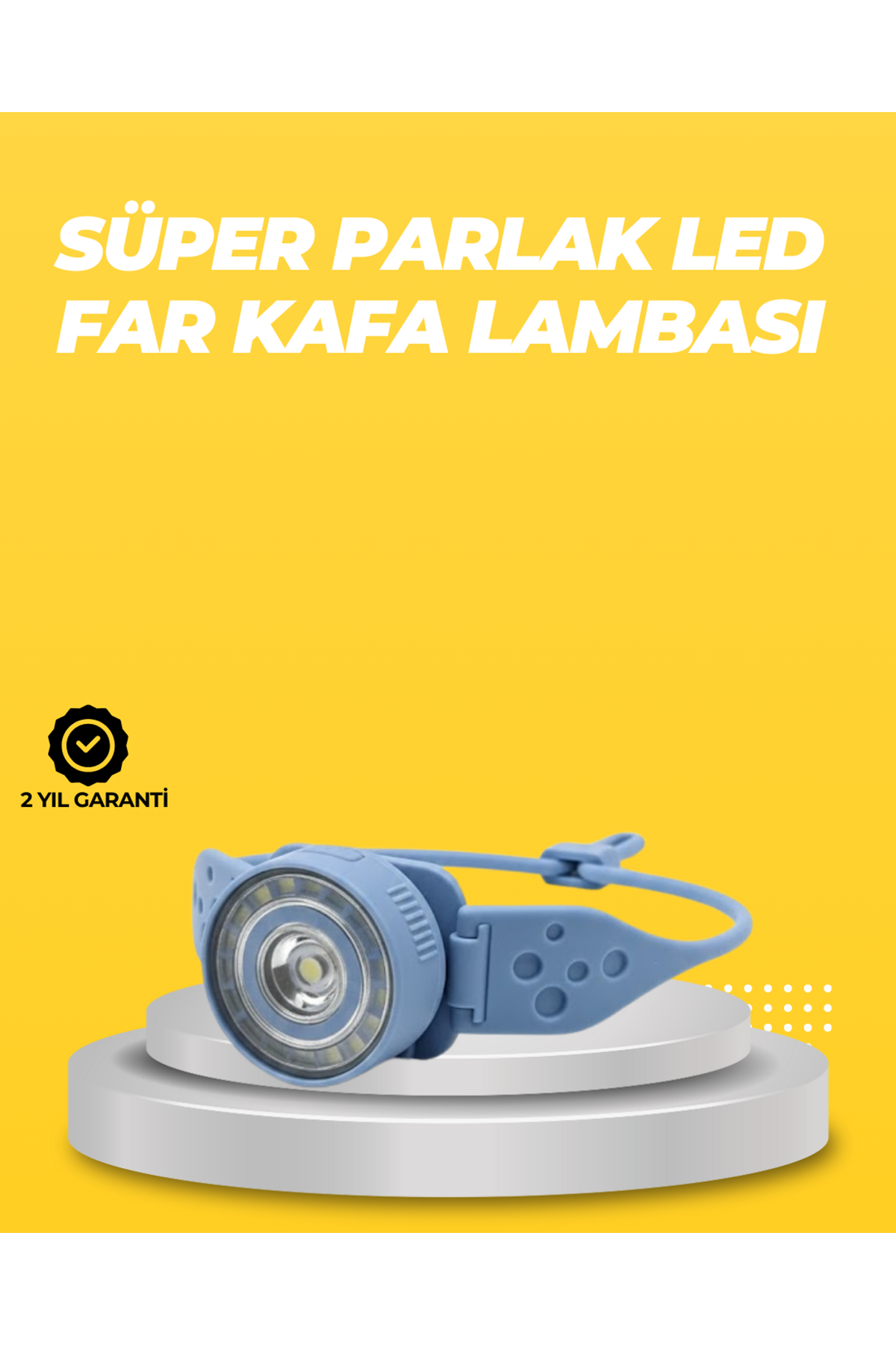 Kampçı Kafa Lambası Su Geçirmez Çok Modlu LED