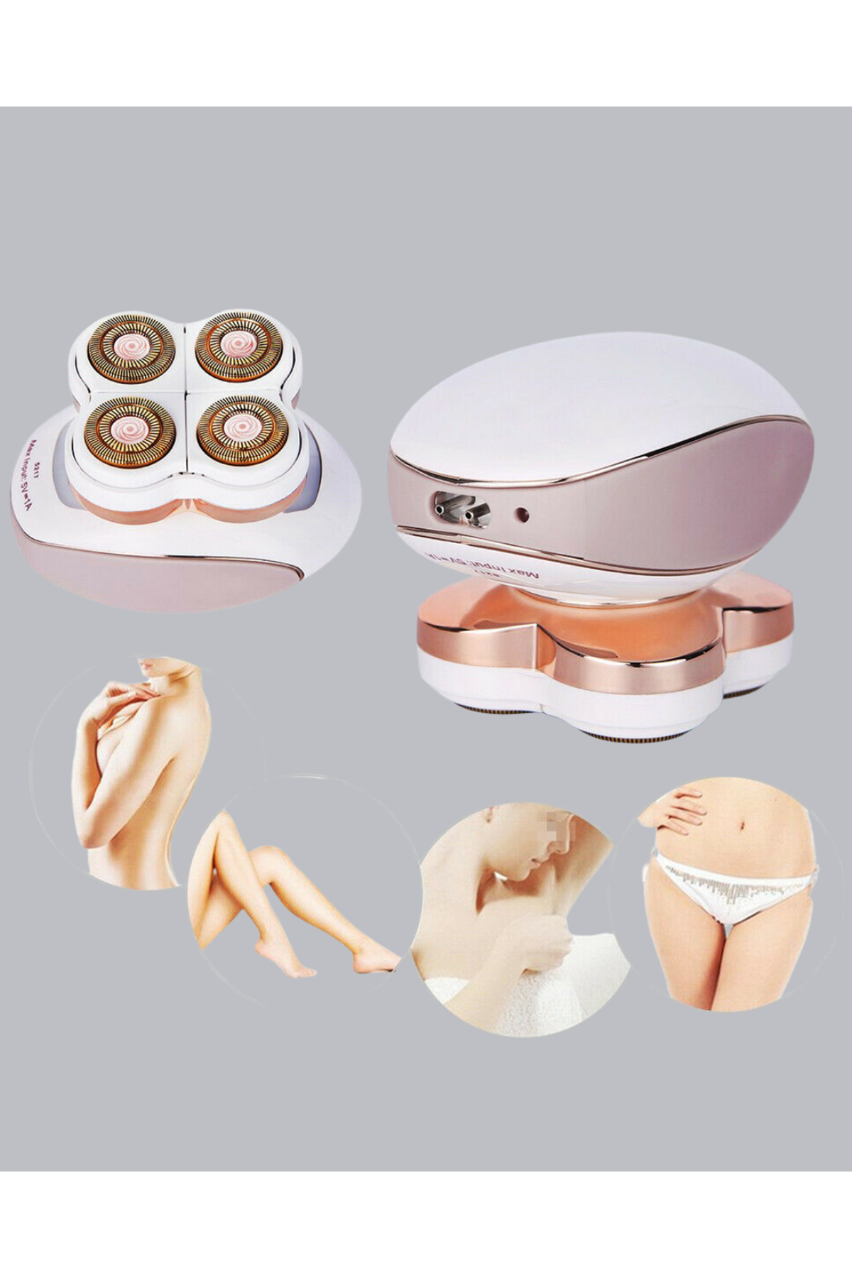 Pürüzsüz Cilt İçin Çok Başlıklı Ağrısız Tıraş Makinesi