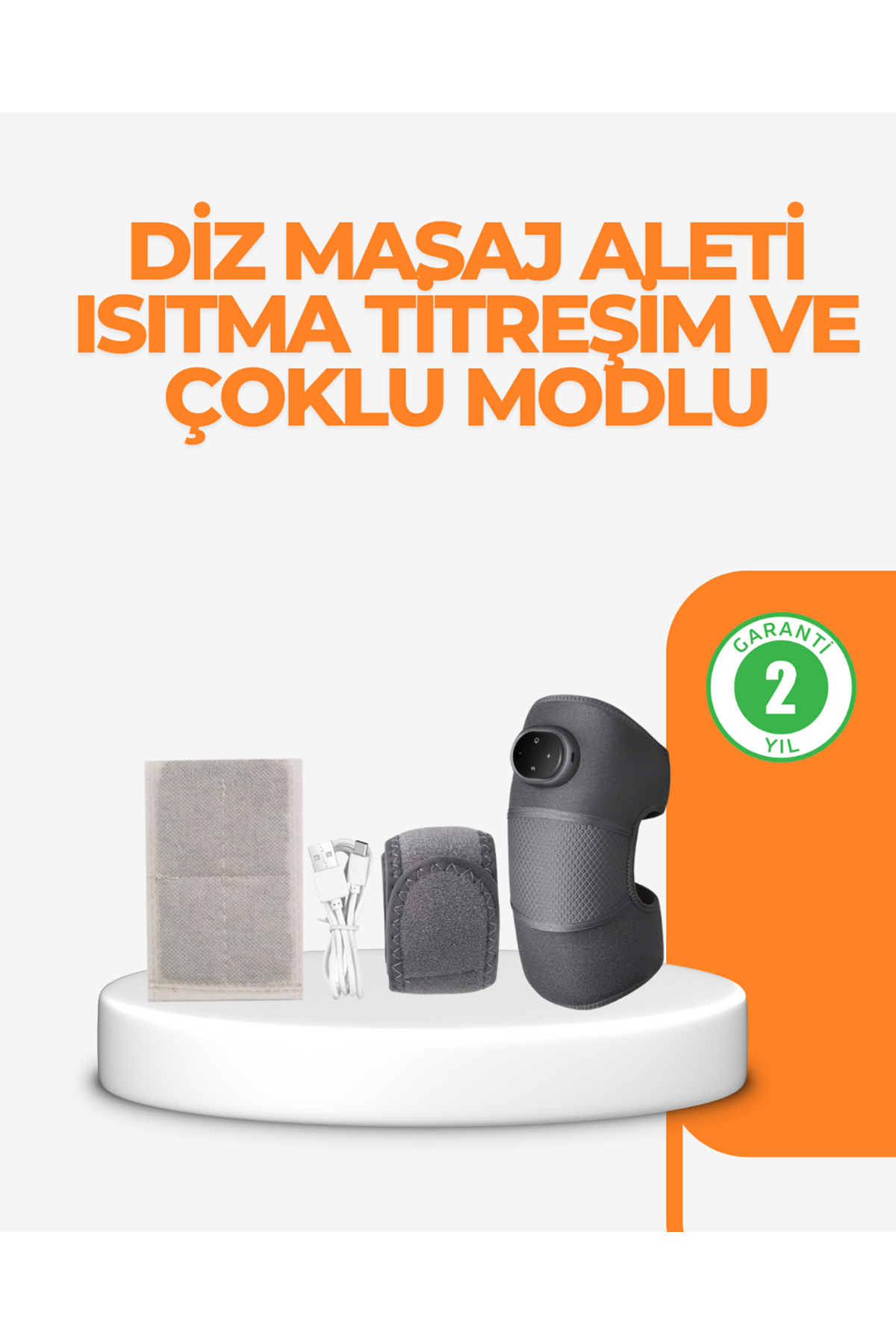 NTC Isı Kontrollü Diz Masaj Aleti Titreşim ve Isı Terapisi