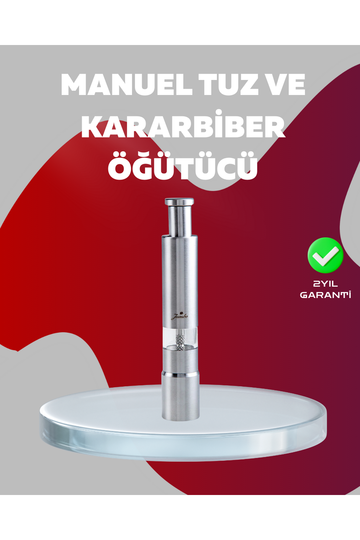 Ergonomik Tasarımlı, Nem Geçirmez Kapaklı Baharat Öğütücü