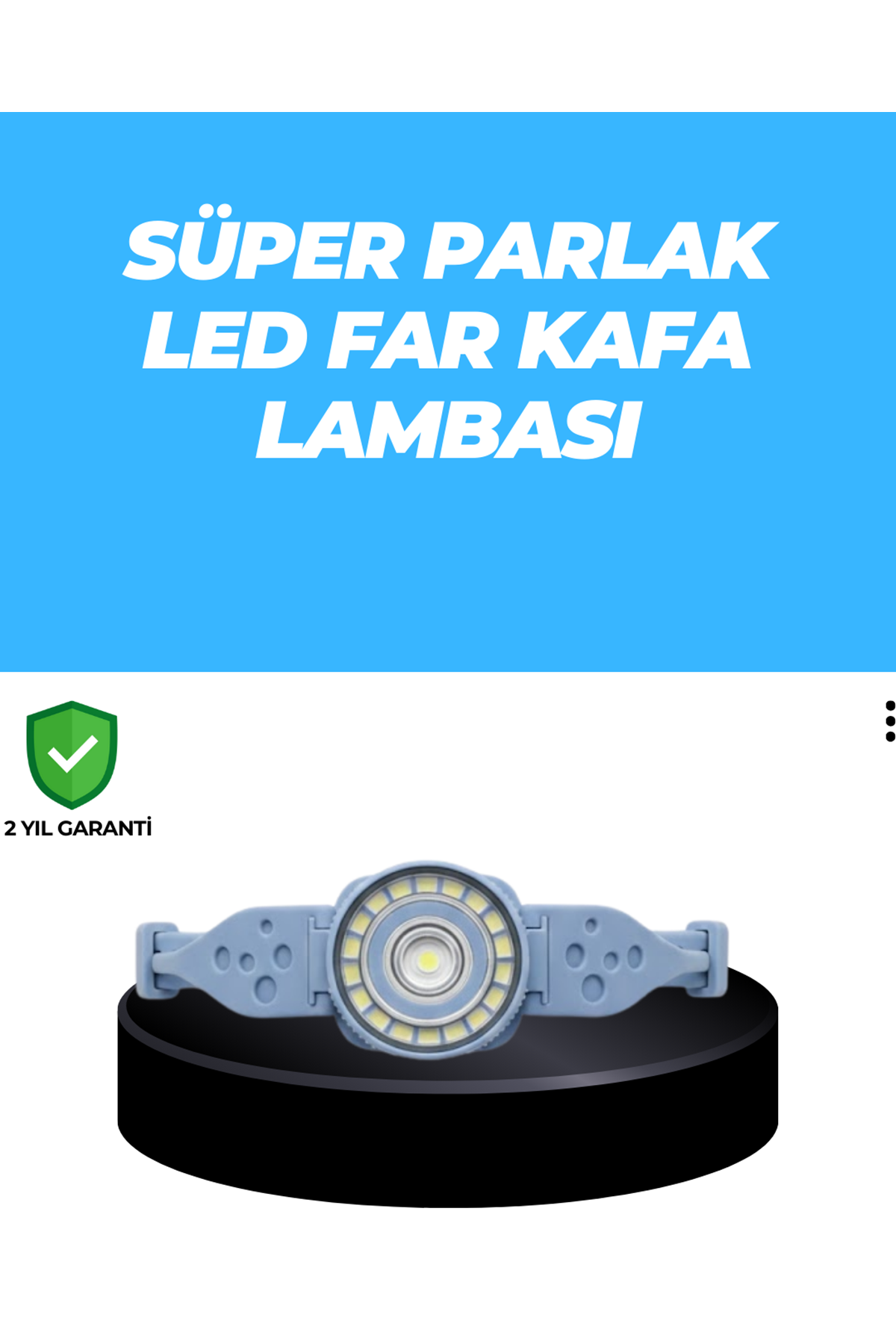 Uzun Pil Ömürlü Kamp ve Dağcılık Kafa Lambası