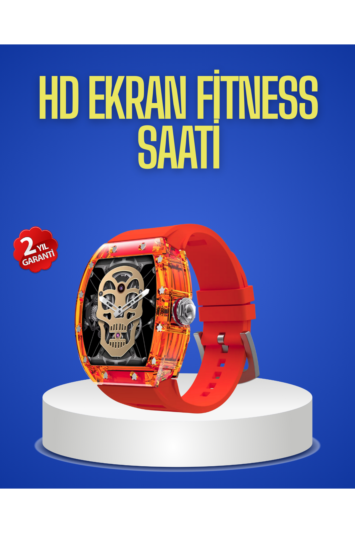 Şeffaf Tasarımlı Akıllı Saat Dokunmatik Ekranlı