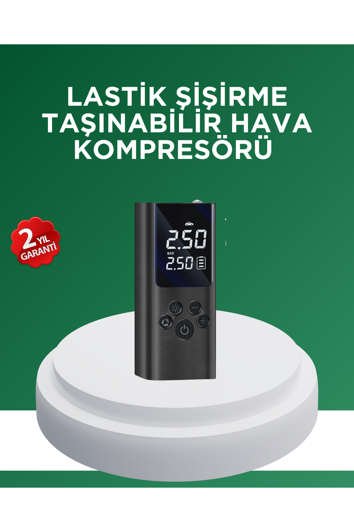 Dijital Lastik Pompası Çok Amaçlı Taşınabilir Kompresör