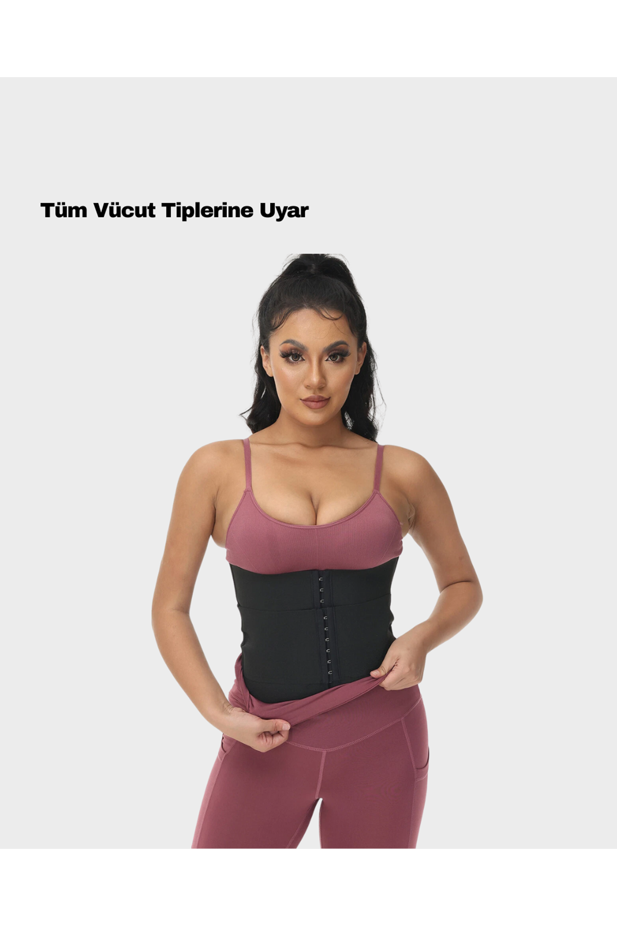 Kum Saati Görünüm Destekleyici Bel Şekillendirici