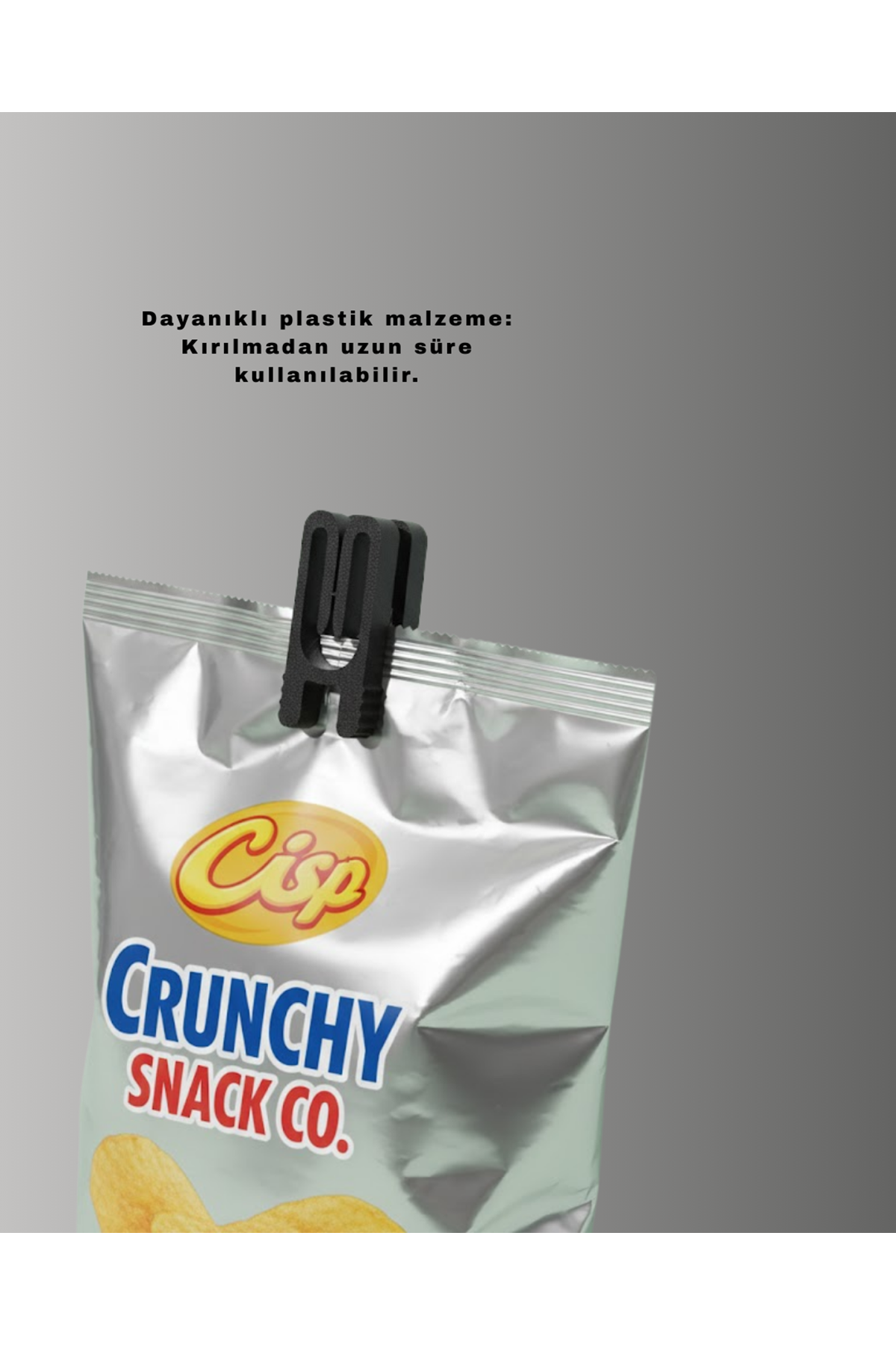 Cips Kahve ve Bakliyat İçin Poşet Kapatma Mandalı 10’lu