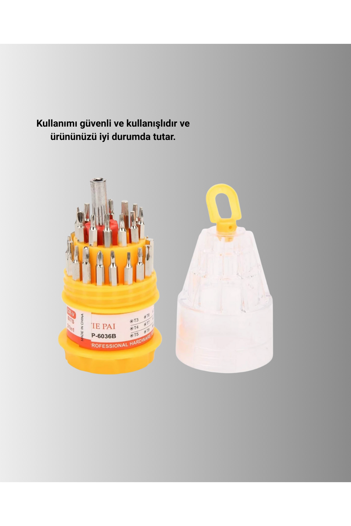 Kompakt Tornavida Seti Elektronik Cihaz Tamiri İçin