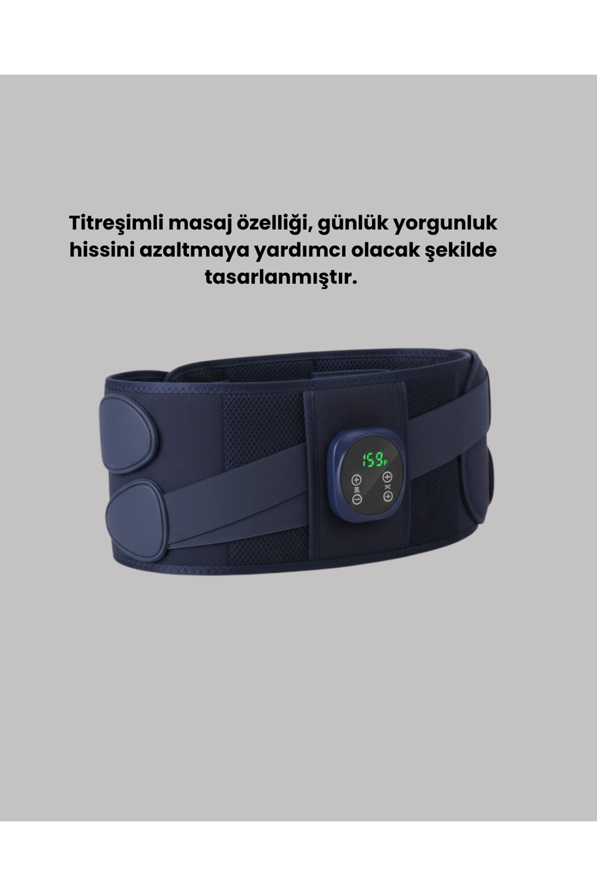 Titreşimli Masajlı Bel Kemeri Sessiz Çalışma 100 cm Bel Uyumlu