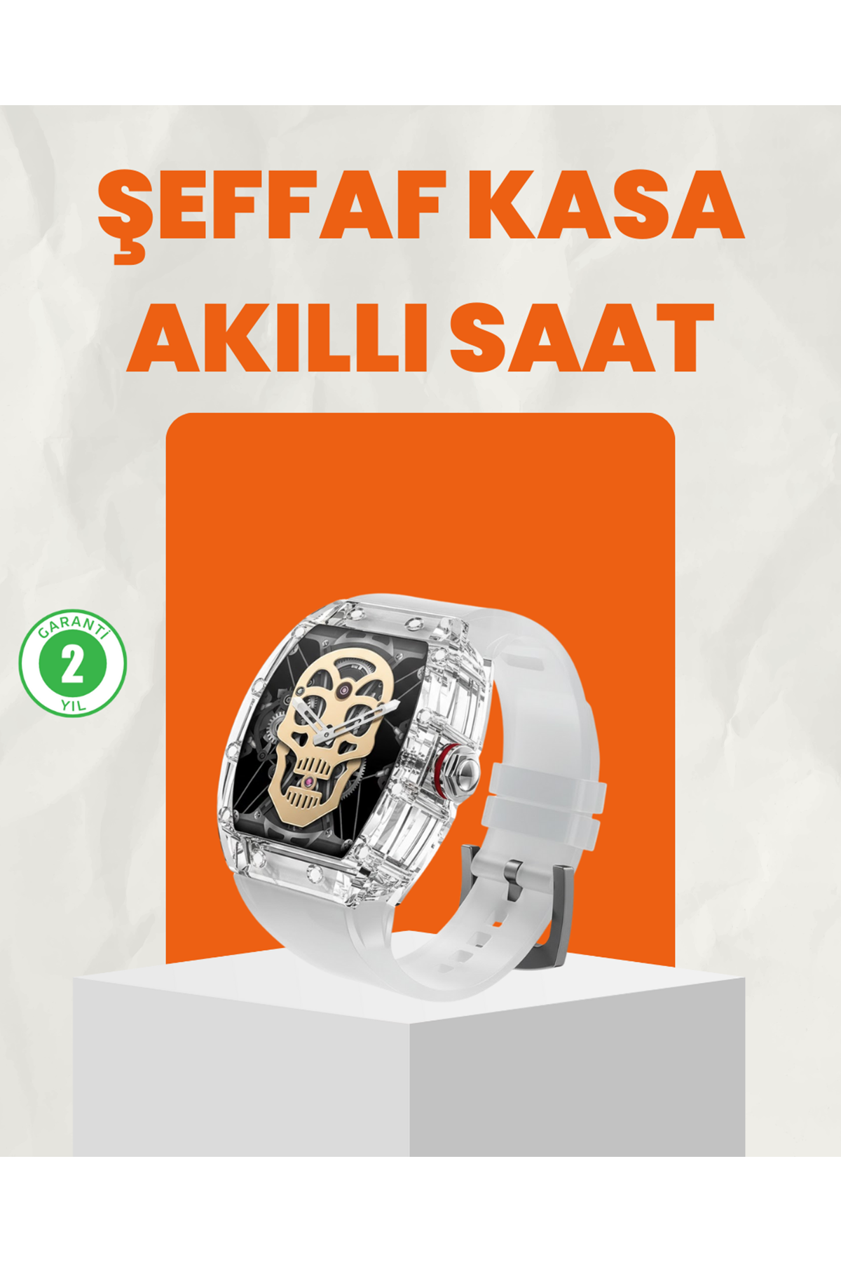 Uzun Pil Ömürlü Akıllı Saat Spor ve Günlük Kullanım