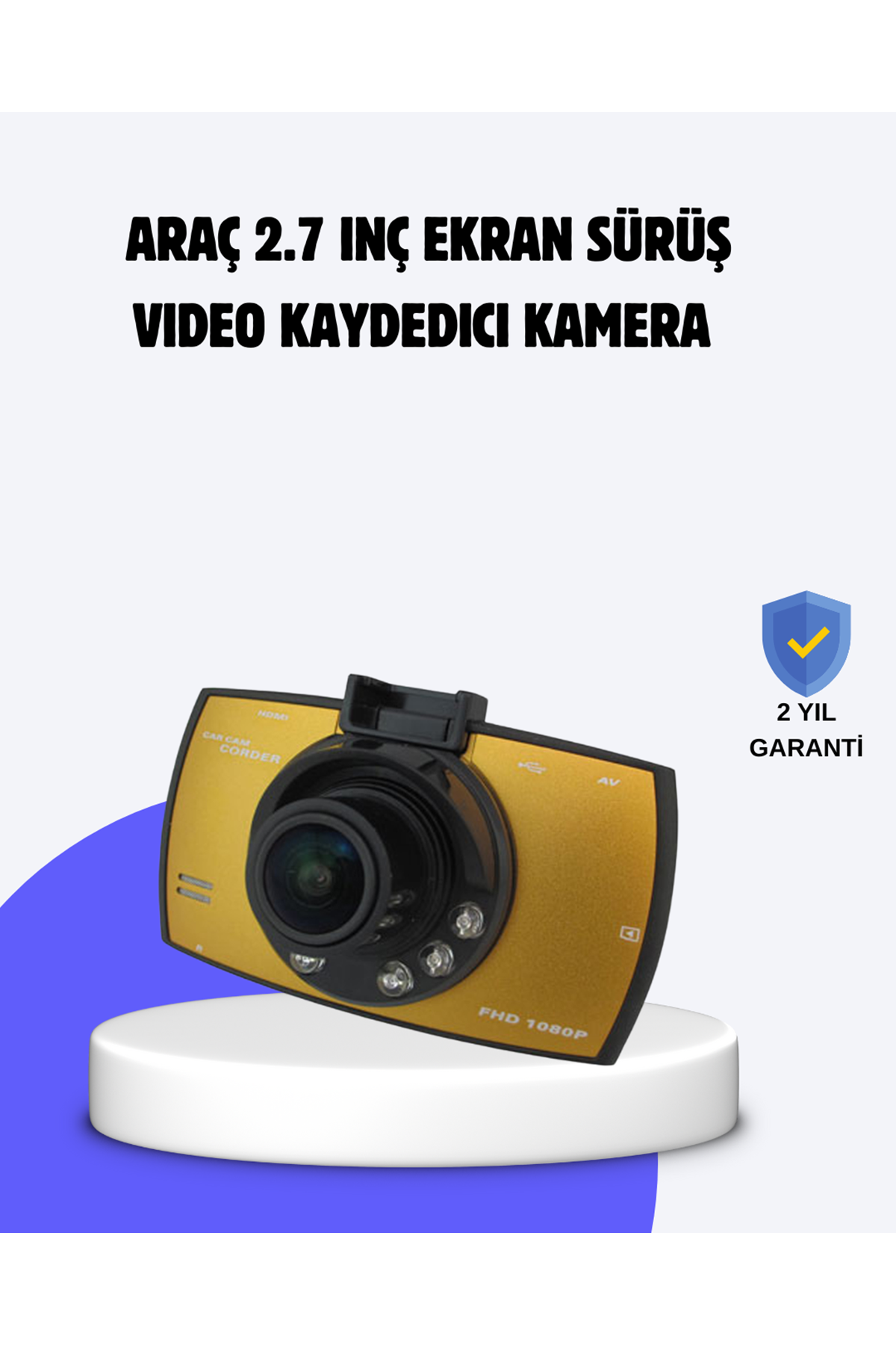 Full HD Araç Kamerası G Sensor Gece Görüşlü Dash Cam
