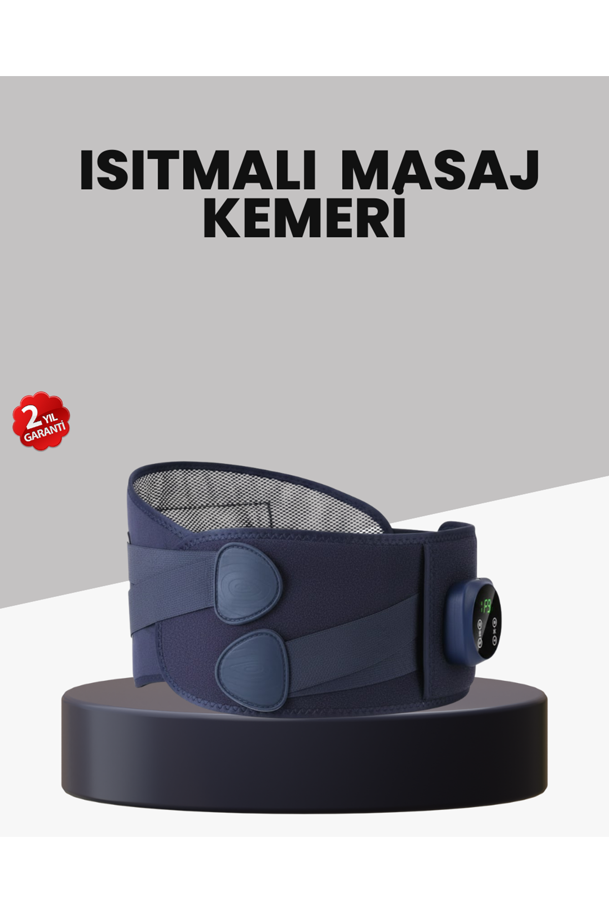 Titreşimli Masajlı Bel Kemeri Isıtmalı Destekli