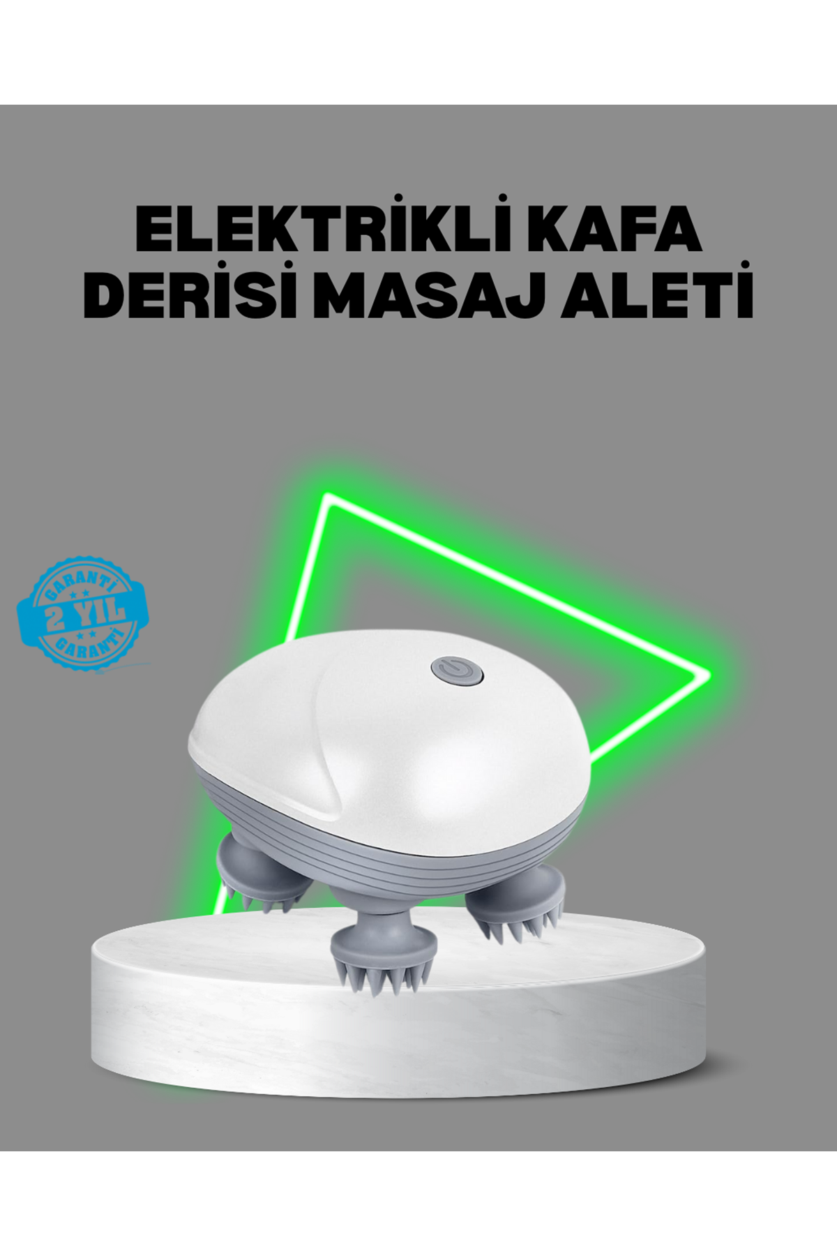 Elektrikli Kafa Derisi Masaj Aleti Islak ve Kuru Kullanım