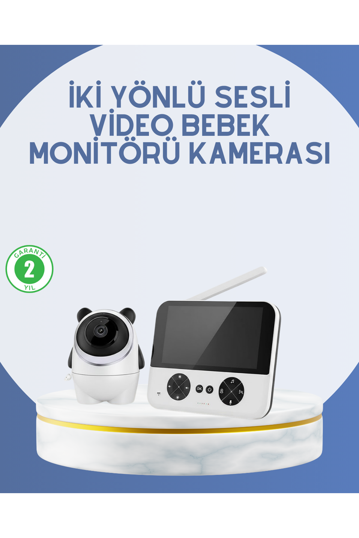Kablosuz Bebek Monitörü 720P Görüntü ve Geniş Ekran