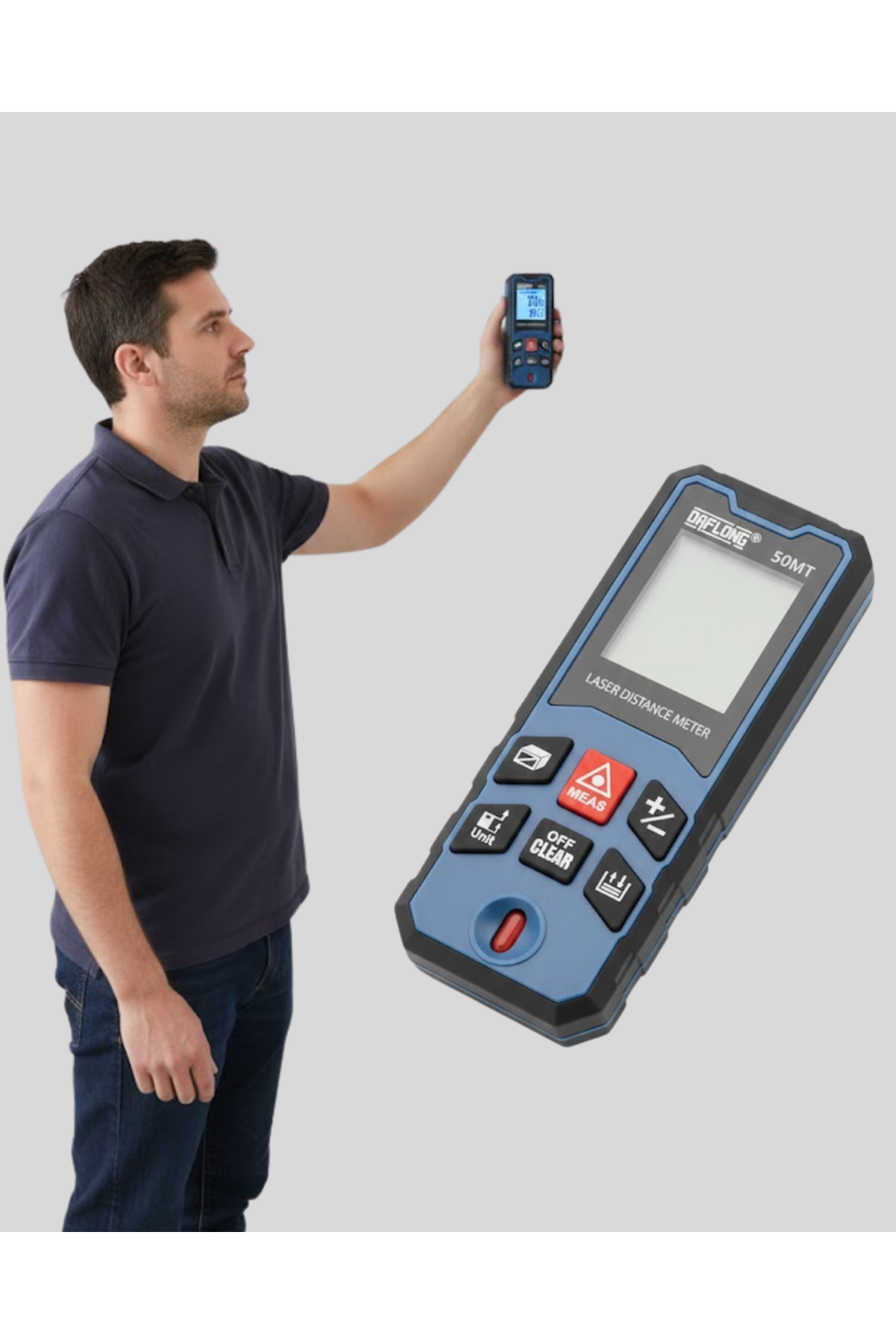 Lazer Metre 50 MT Hassas ve Hızlı Ölçüm Özellikli