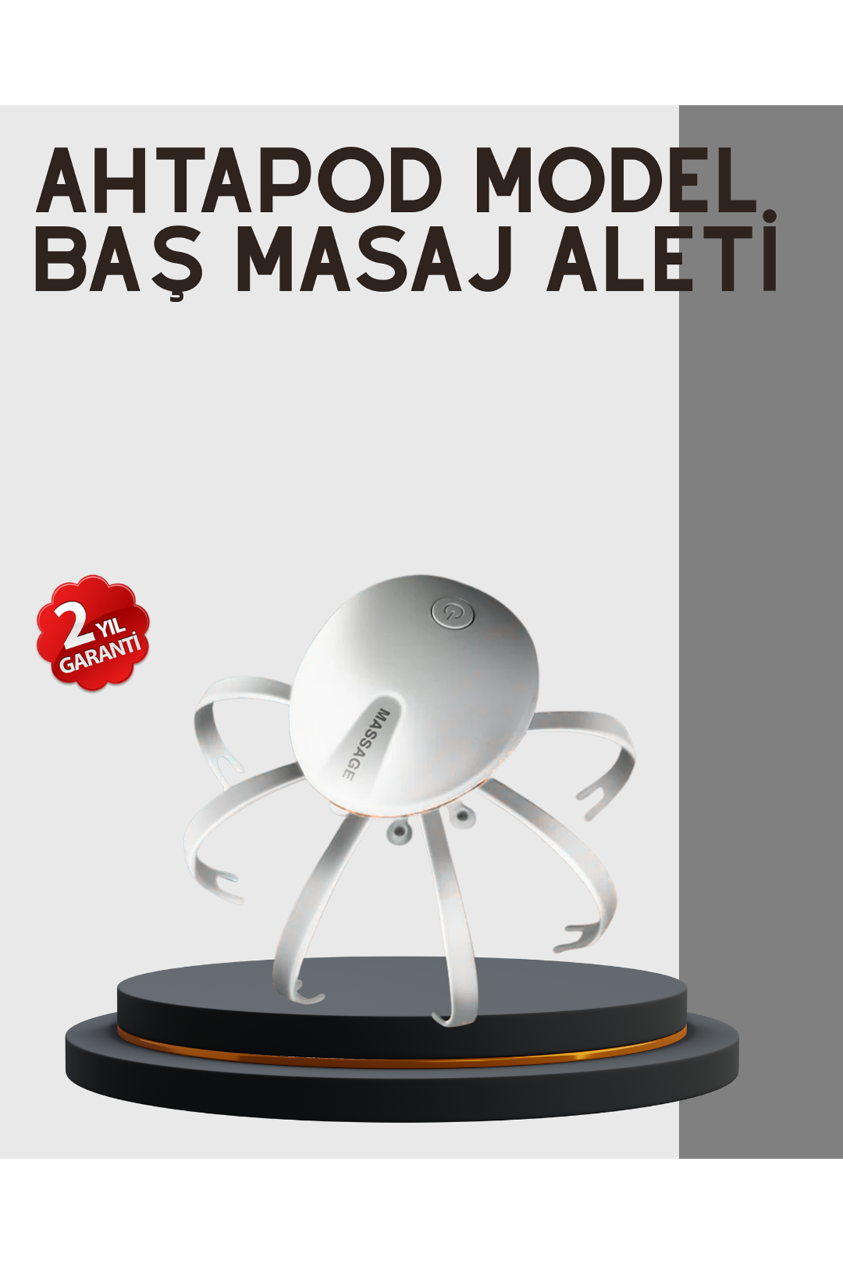 Kafa Derisi Masaj Aleti USB-C Şarjlı Rahatlatıcı ve Canlandırıcı Masaj