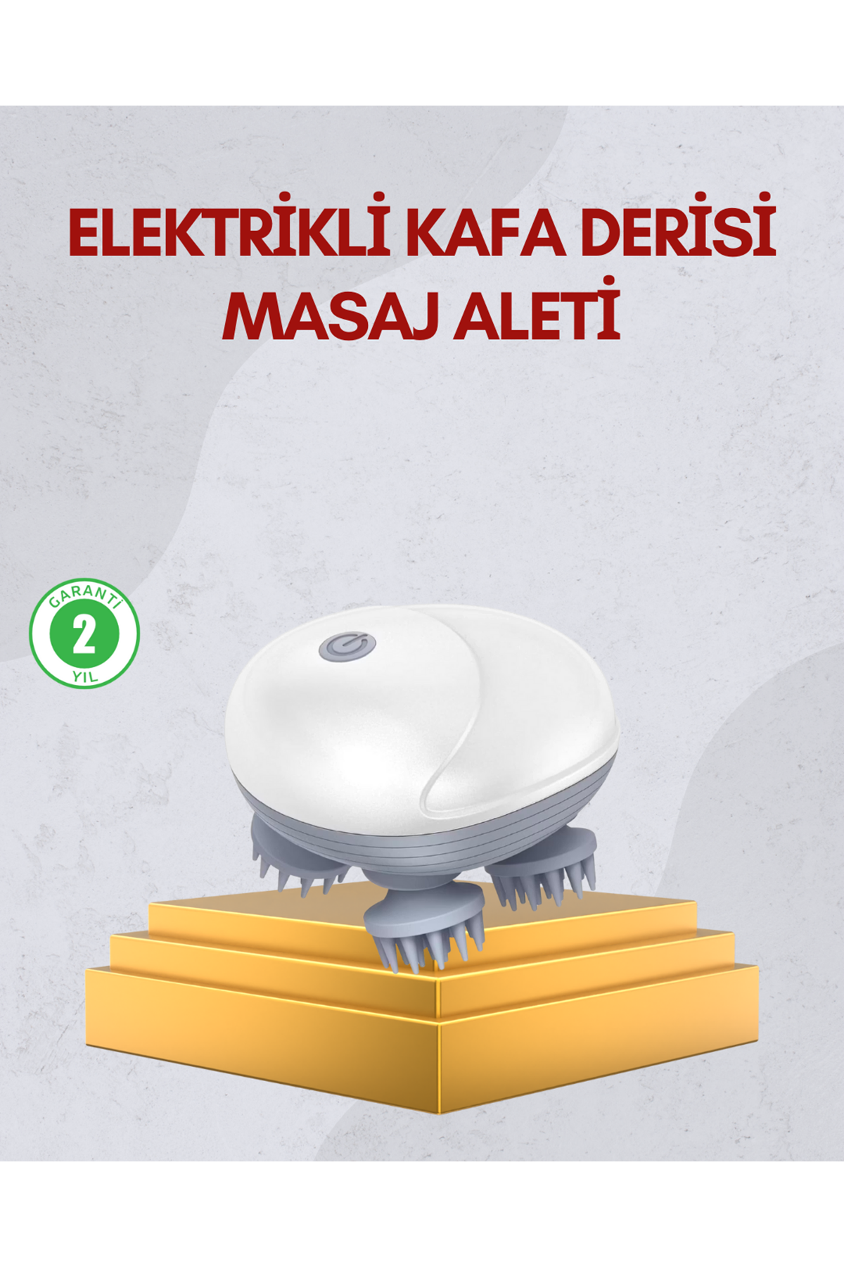 Kablosuz Kafa ve Vücut Masaj Aleti Taşınabilir Tasarım