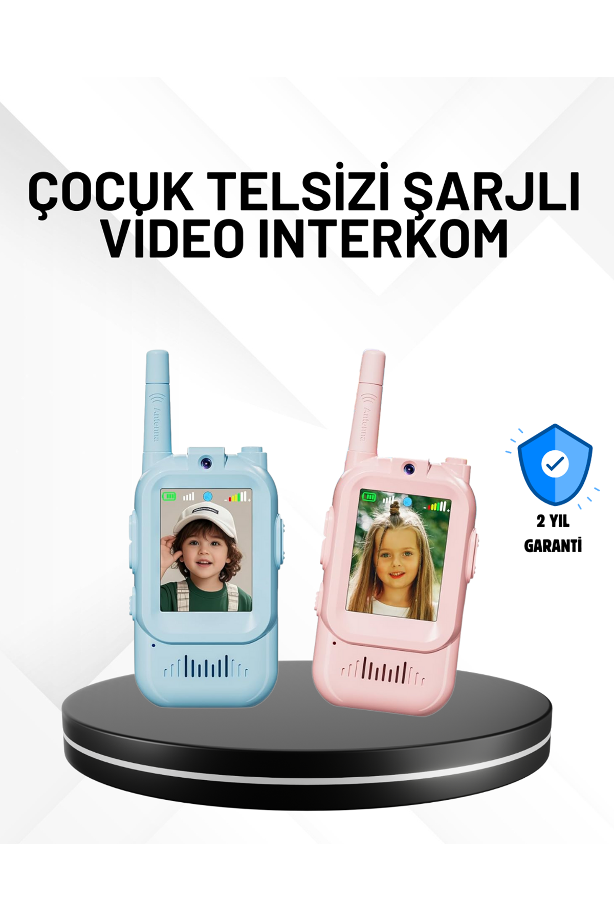 3–12 Yaş Çocuklara Uygun Görüntülü Walkie Talkie Seti