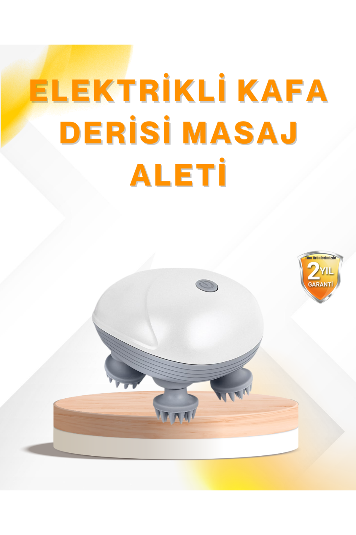 Şarjlı Kafa Masaj Aleti 3 Hız Ayarlı Derin Masaj