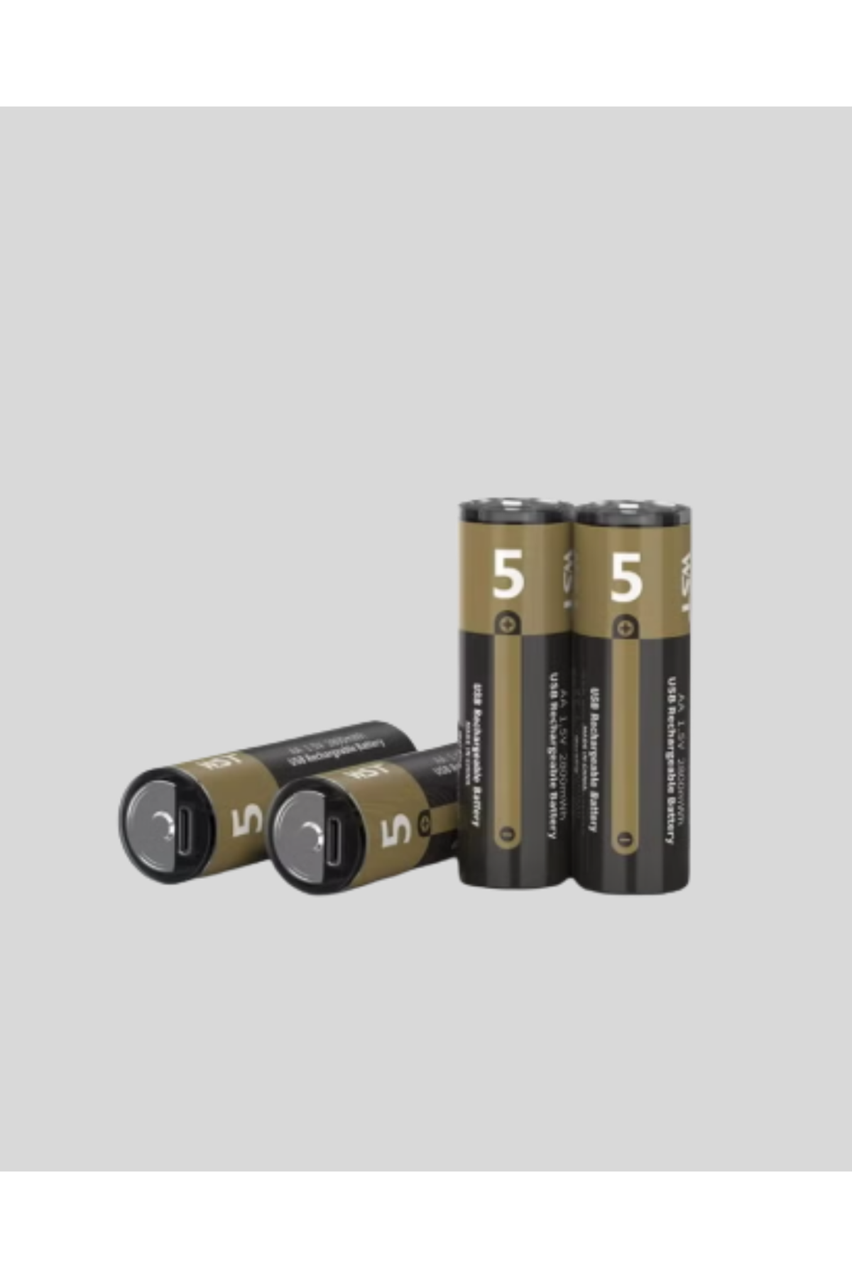 Type-C USB ile Hızlı Şarj Edilebilir AA Kalem Pil | 1.5V Lityum | Çiftli Paket