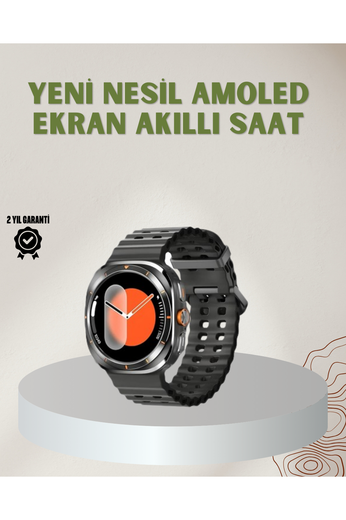 1.62 İnç Akıllı Saat Arama Özellikli Sağlık ve Spor Takibi