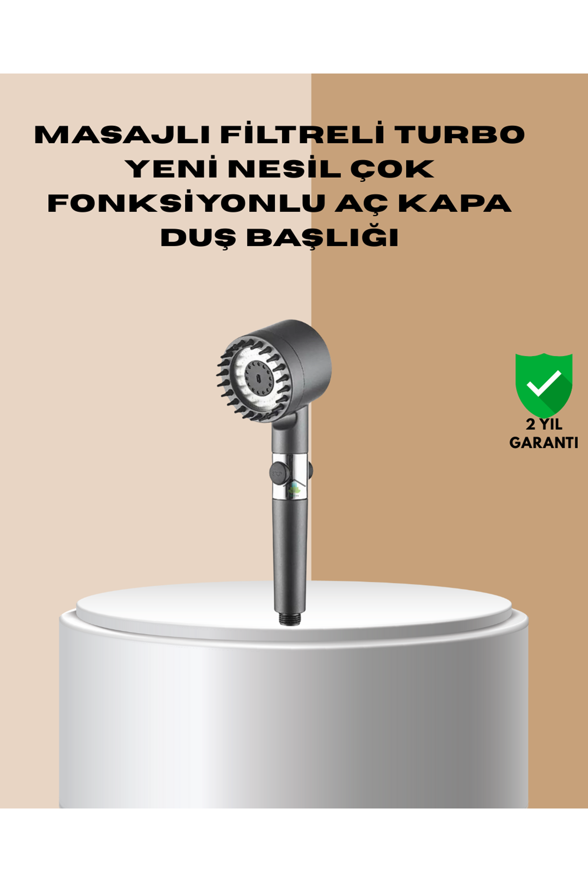 Çok Fonksiyonlu Filtreli Duş Başlığı Masaj Etkili