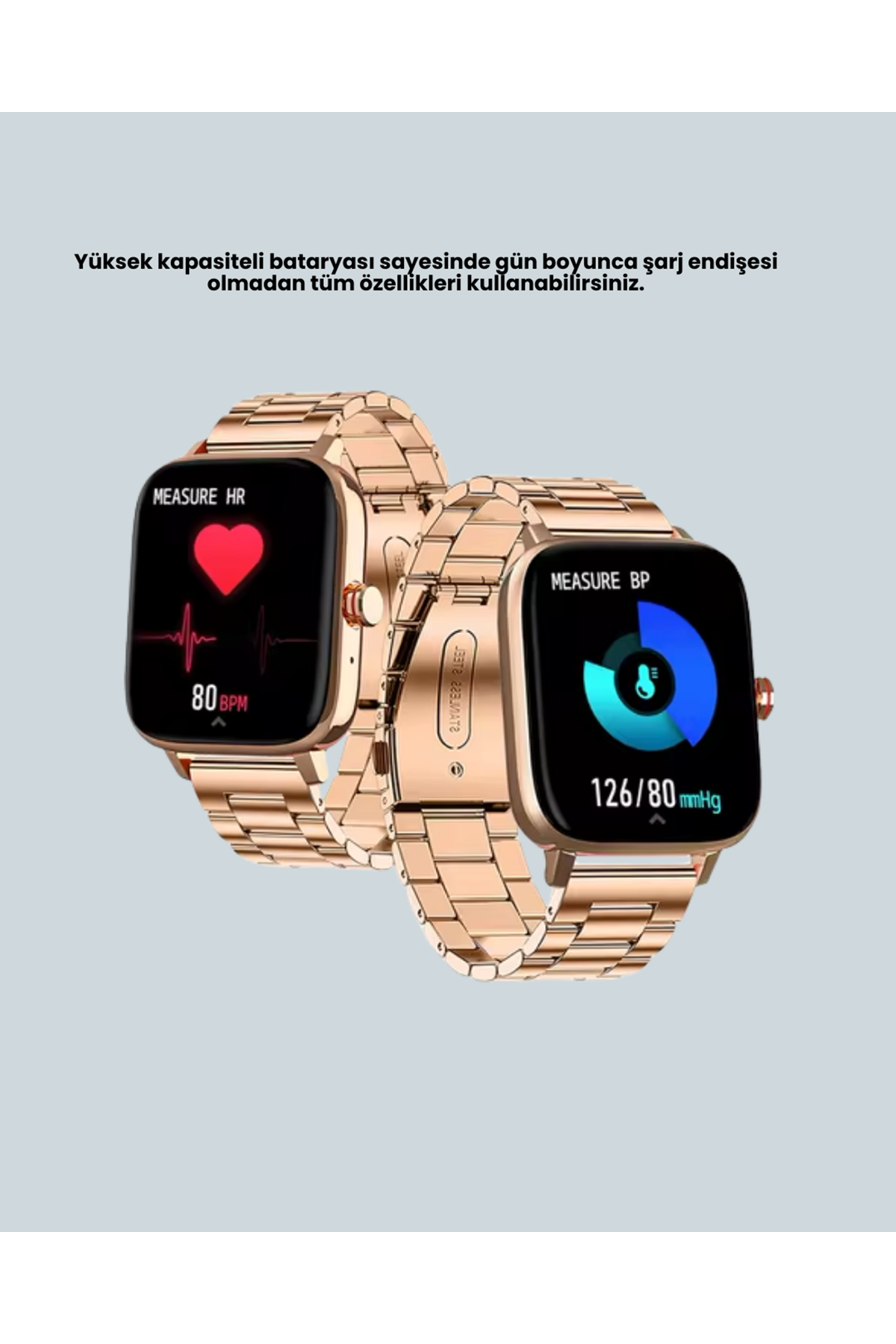 Sağlık Takipli Akıllı Saat 117 Spor Modlu AMOLED Ekran