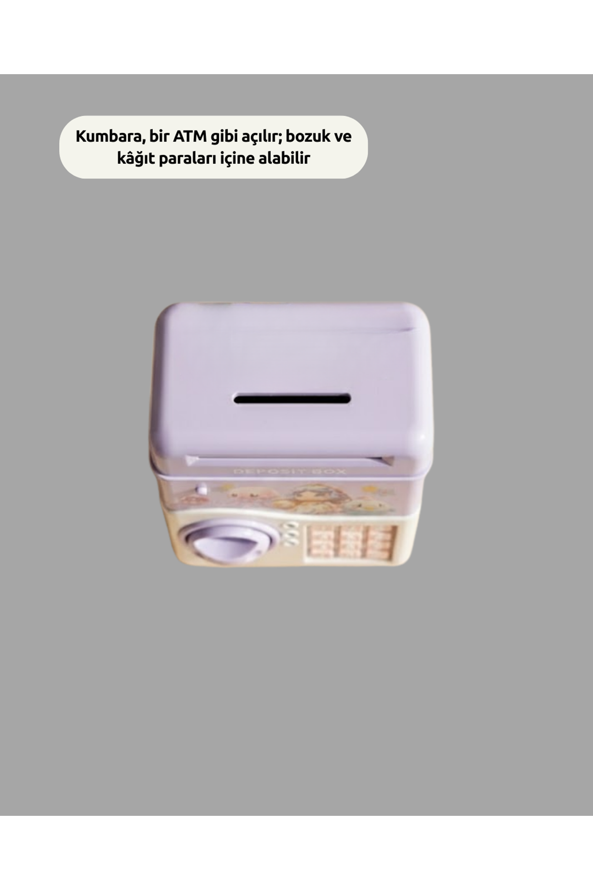 SAM51 MÜZİKLİ IŞIKLI KUMBARA MOR
