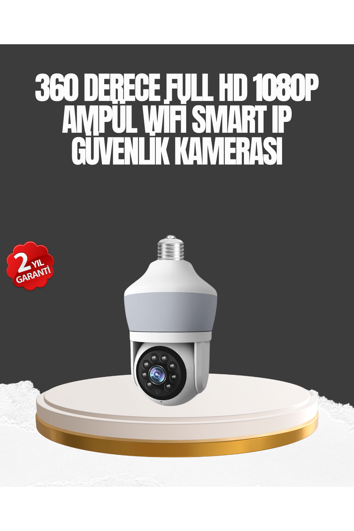 Gece Görüşlü Mobil Uygulamalı Akıllı Ampül Kamera