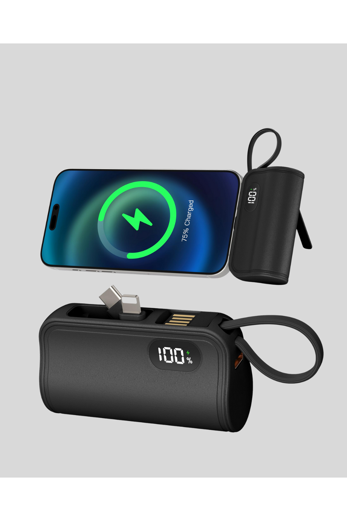 Dahili Type-C Konektörlü Mini 2000mAh Powerbank