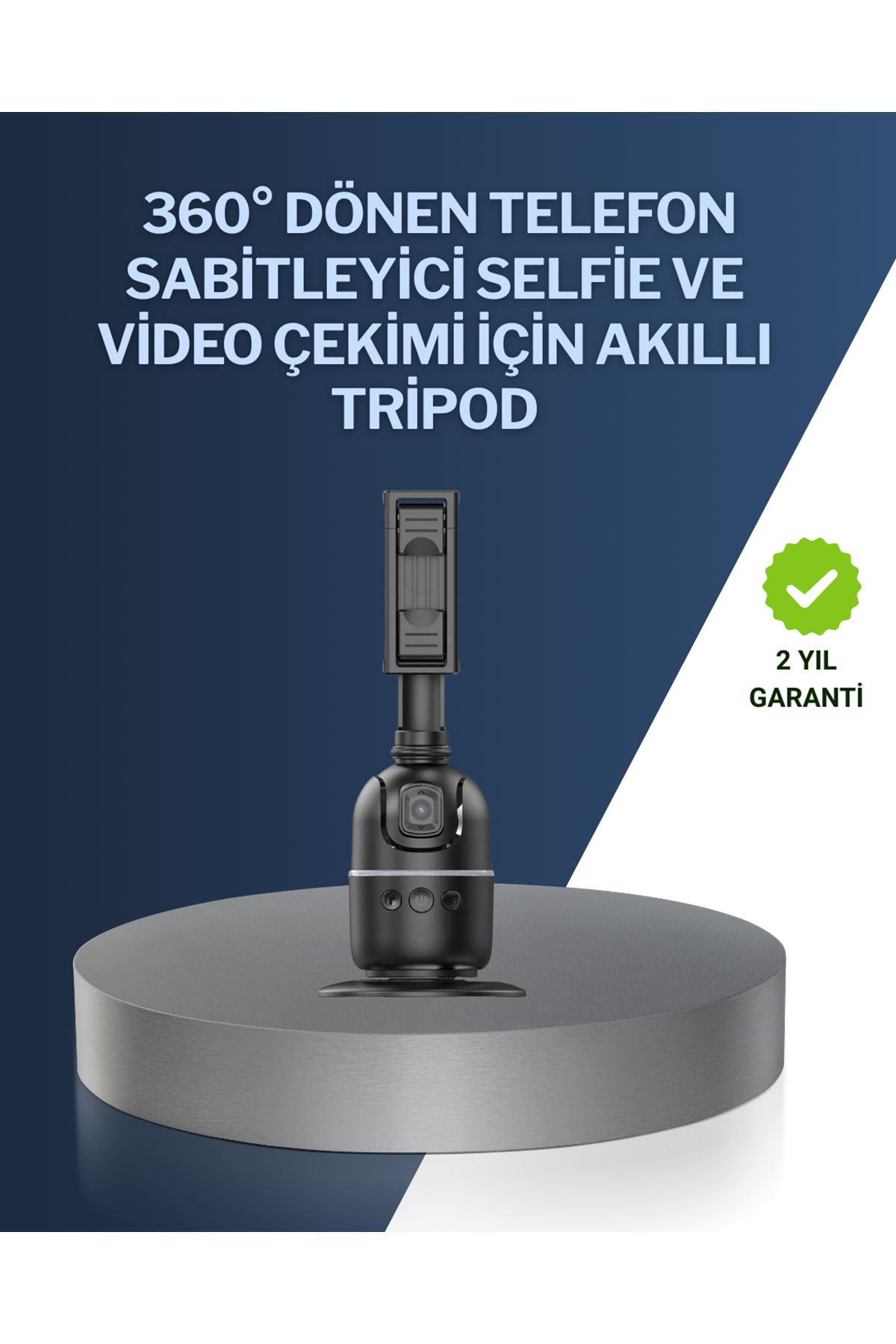 Canlı Yayın ve Video Çekimleri İçin Otomatik Yüz Takipli Masaüstü Gimbal