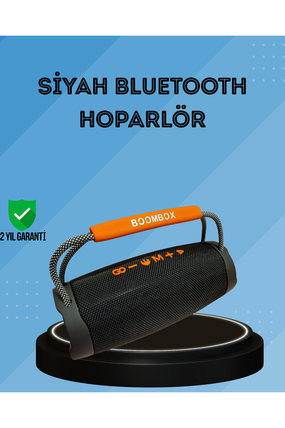 RGB Efektli Derin Baslı Kablosuz Taşınabilir Hoparlör