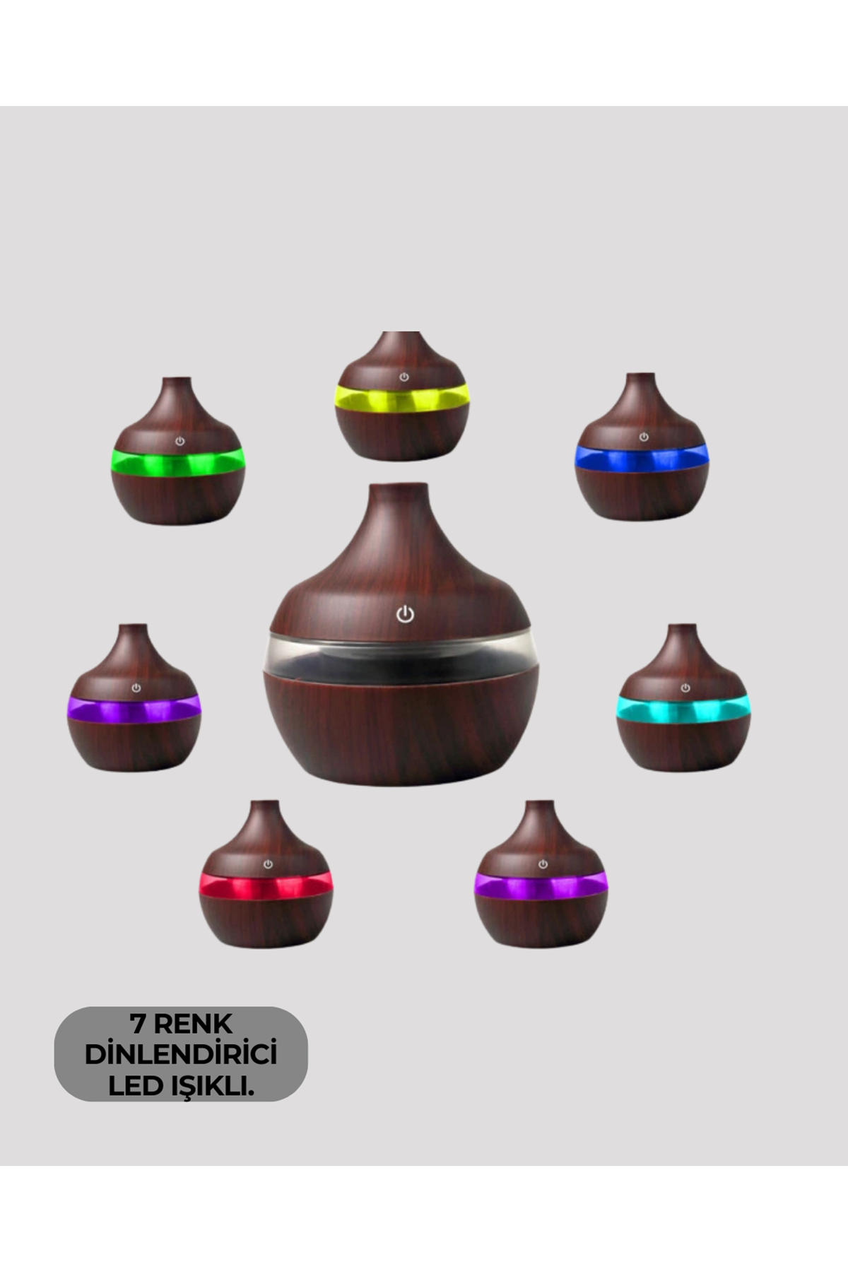 7 Renk Dinlendirici LED Işıklı Aroma Buhar Makinesi