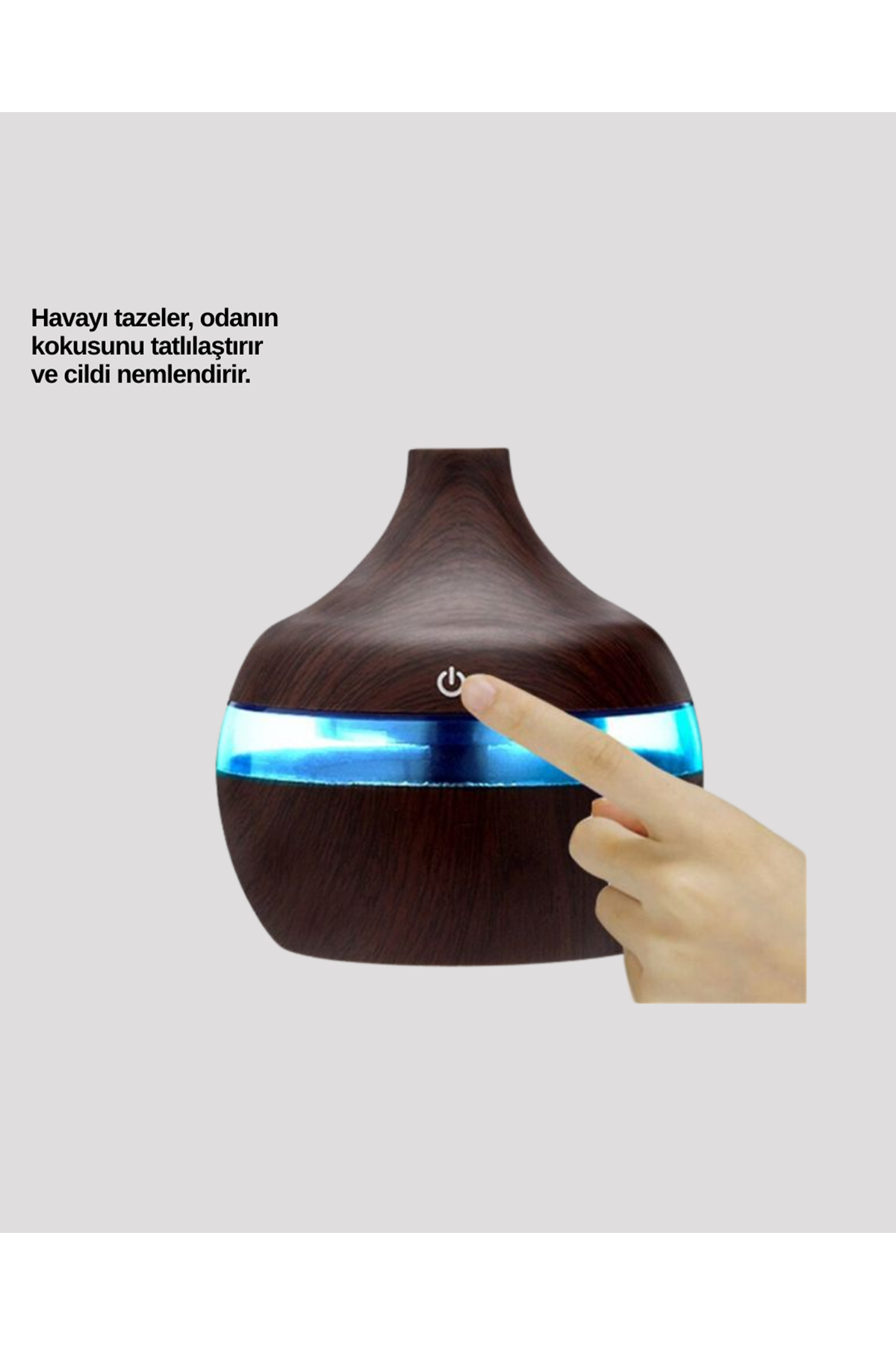 Aromaterapi Uyumlu 300 ml LED Işıklı Oda Kokusu Difüzörü