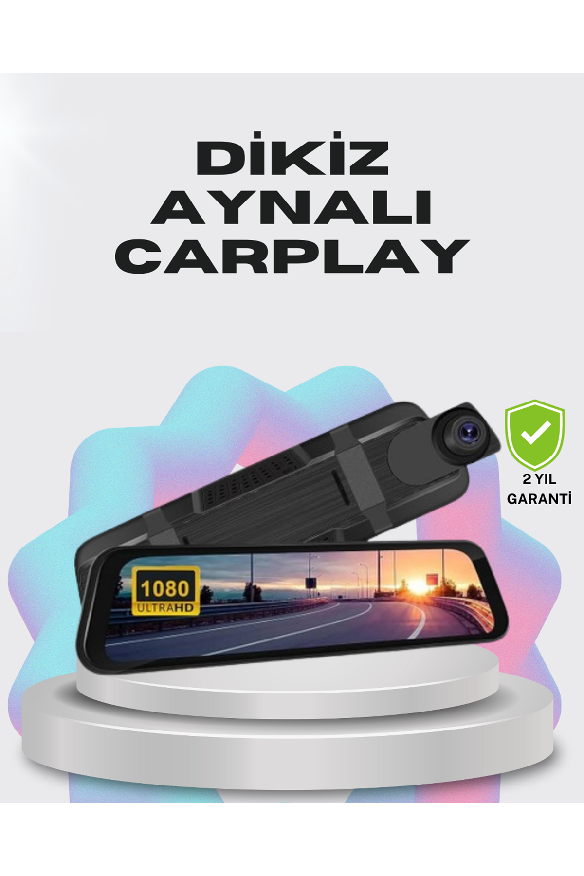 1080P Çift Kameralı Dokunmatik Dikiz Aynası G Sensörlü