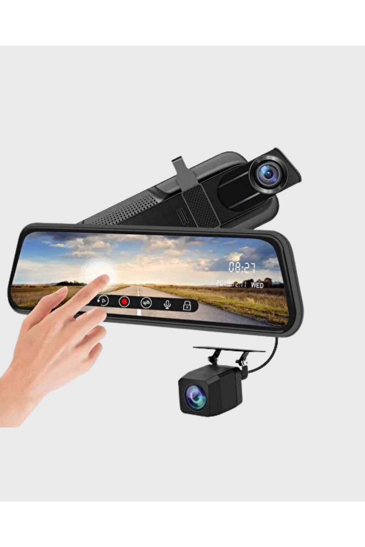 Gece Görüşlü Araç Dikiz Aynası Kamera Park Monitörlü