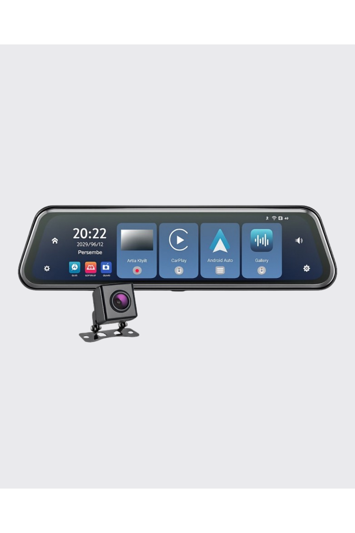 10 İnç Tam Dokunmatik Dikiz Aynası Kamera Ön Arka Full HD
