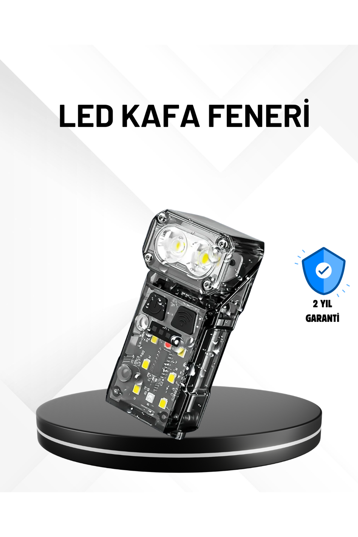 Sensörlü LED Kafa Feneri Şarj Edilebilir Manyetik Eller Serbest
