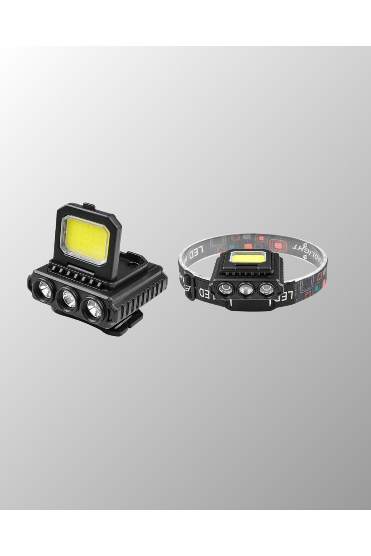Şarjlı LED Kafa Lambası 800 Lumen COB XPE Ayarlanabilir Başlıklı