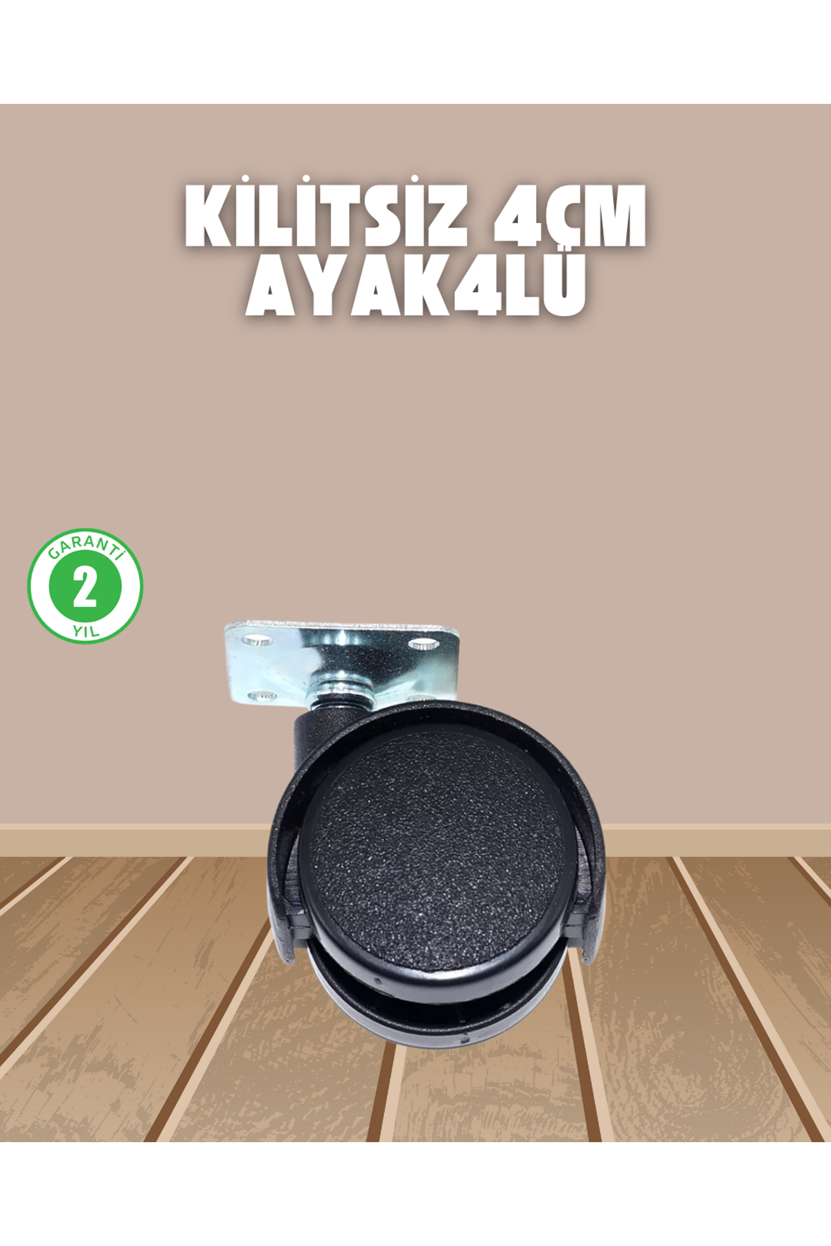 Sehpa ve Ekipmanlar İçin Kilitsiz 4 cm Ayak 4’lü