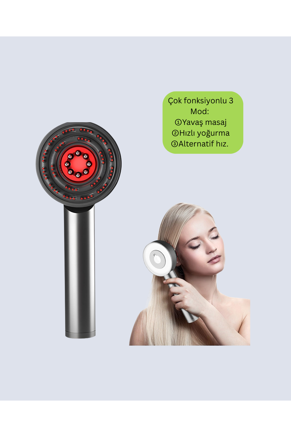XYT0860 MASAJ BAKIM TARAĞI GRİ