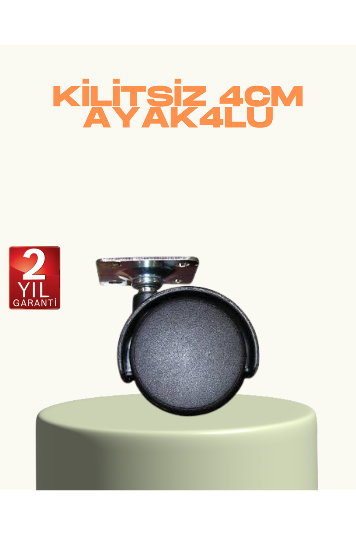 Kilitsiz Mini Tekerlek Ayak 4 cm 4’lü Set Kolay Montaj