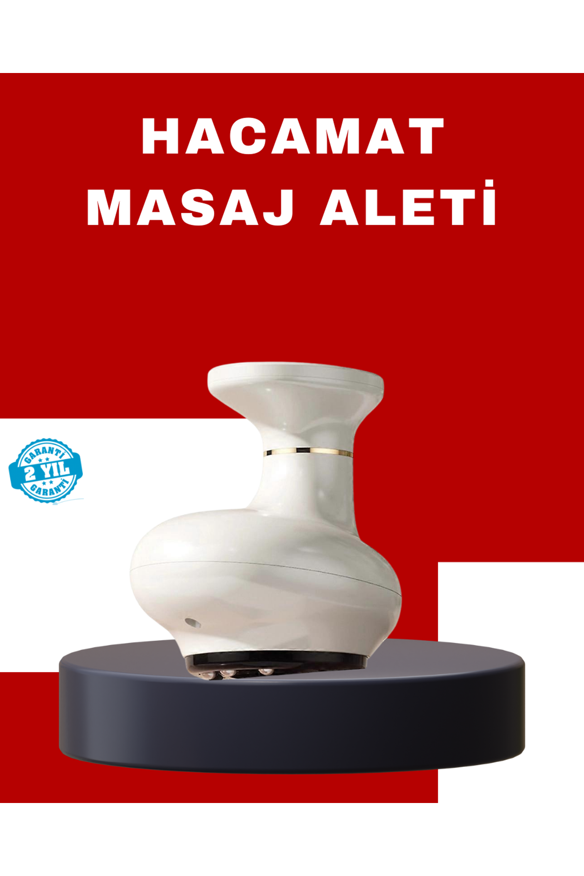 Taşınabilir Şarjlı Masaj Cihazı Kupa Terapisi Sıcak Masaj
